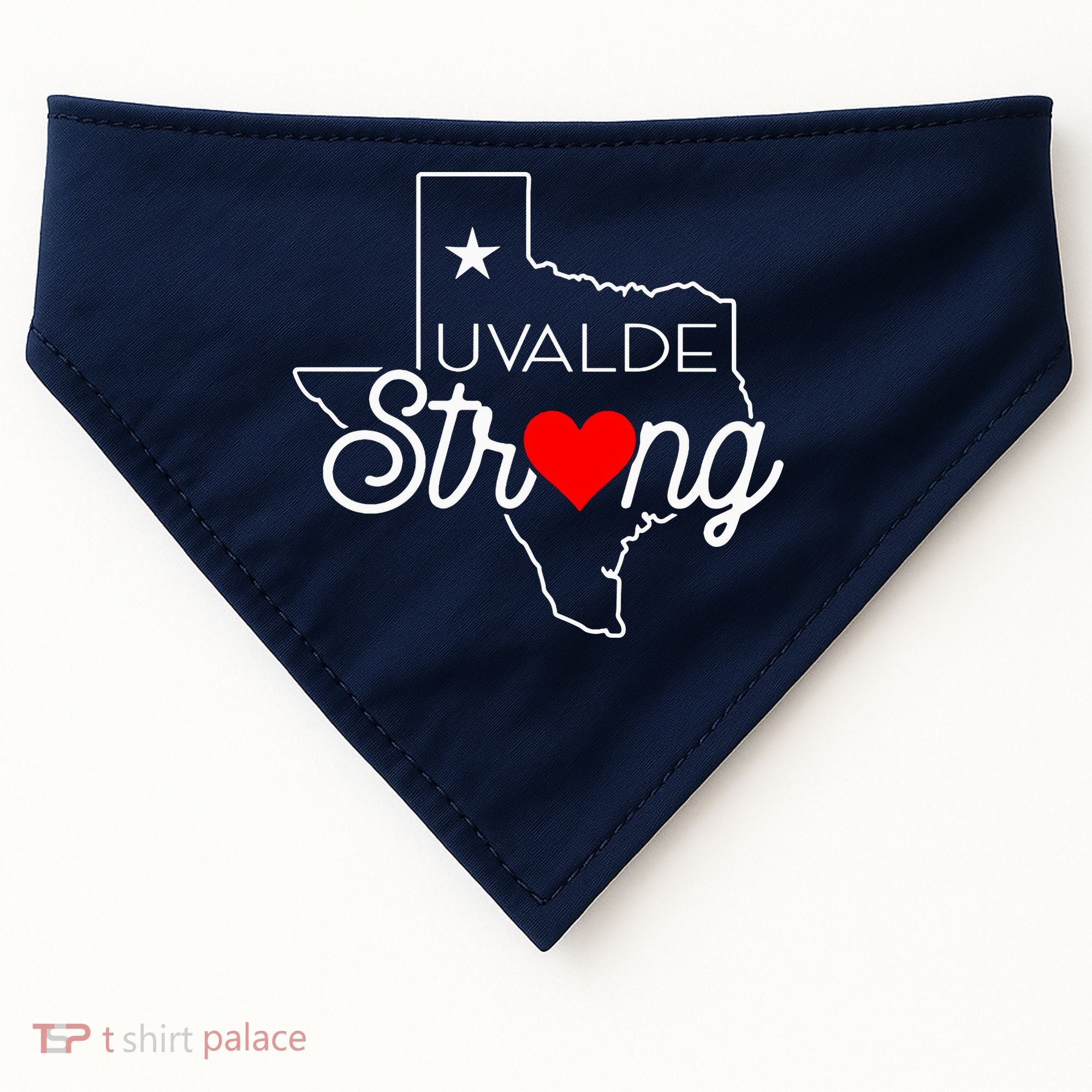 Uvalde Strong Pray For Texas USA-Made Doggie Bandana