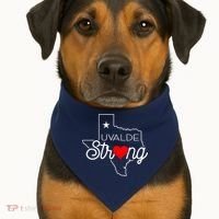 Uvalde Strong Pray For Texas USA-Made Doggie Bandana thumb 1
