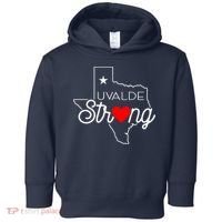 Uvalde Strong Pray For Texas Toddler Hoodie thumb 0