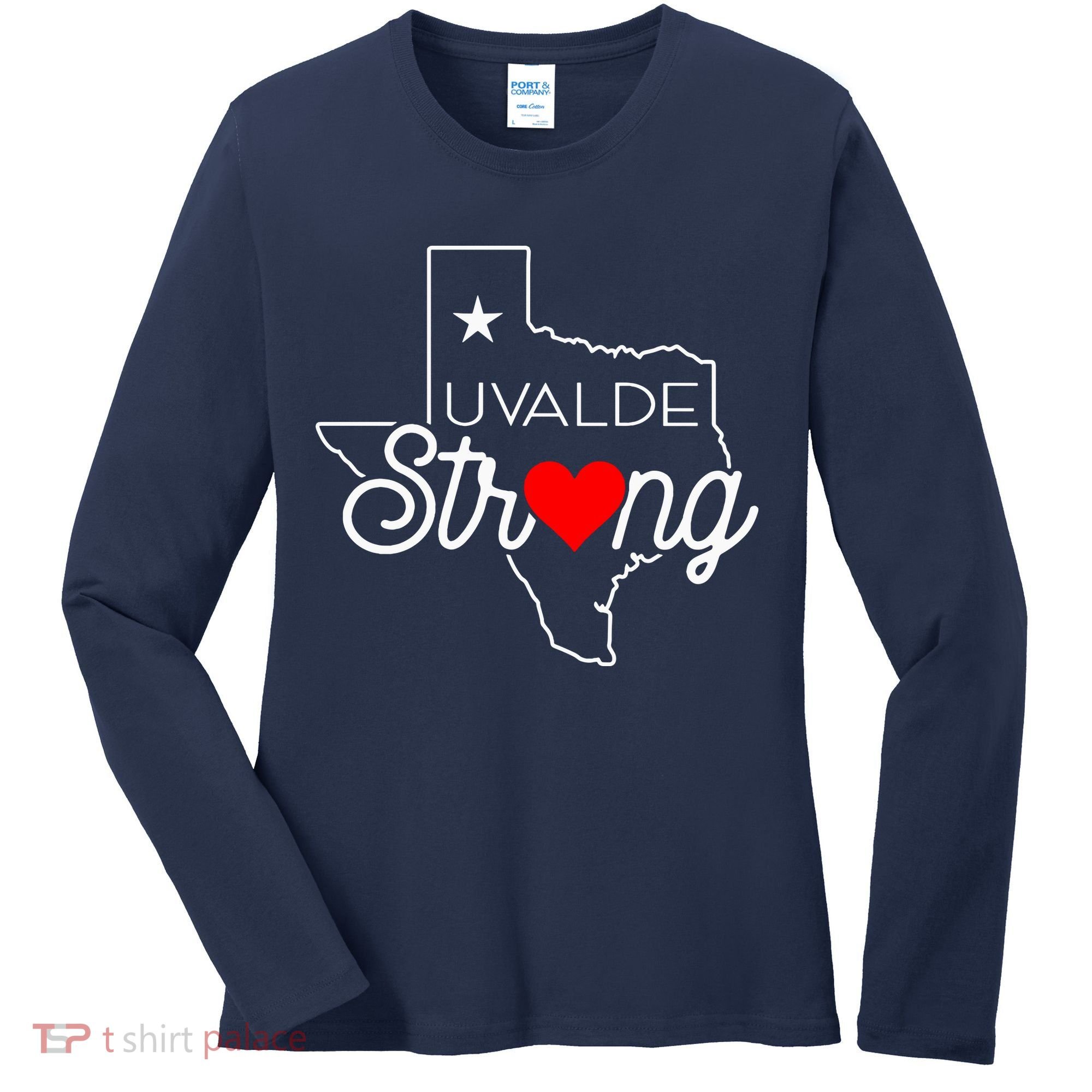 Uvalde Strong Pray For Texas Women's Long Sleeve Shirt
