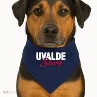 Uvalde Strong Pray For Texas USA-Made Doggie Bandana thumb 1