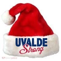 Uvalde Strong Pray For Texas Santa Hat thumb 0