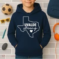 Uvalde Strong Pray For Texas Uvalde Texas Kids Hoodie thumb 2