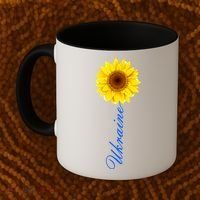 Ukraine Sunflower Peace Stop War Stand With Ukraine Coffee Mug thumb 2