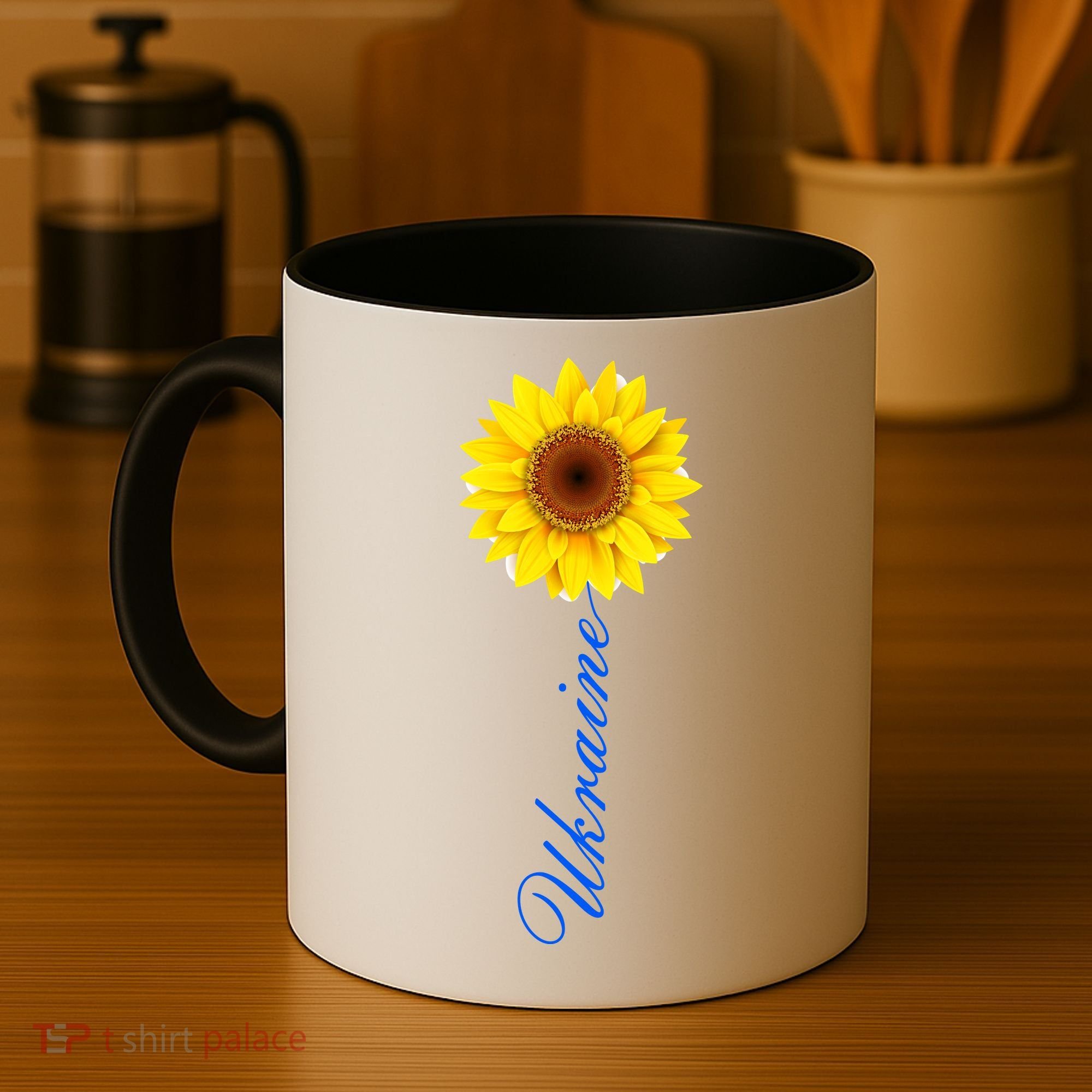 Ukraine Sunflower Peace Stop War Stand With Ukraine Coffee Mug