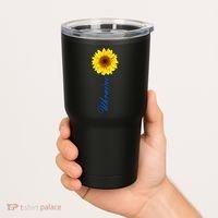 Ukraine Sunflower Peace Stop War Stand With Ukraine Tumbler thumb 2