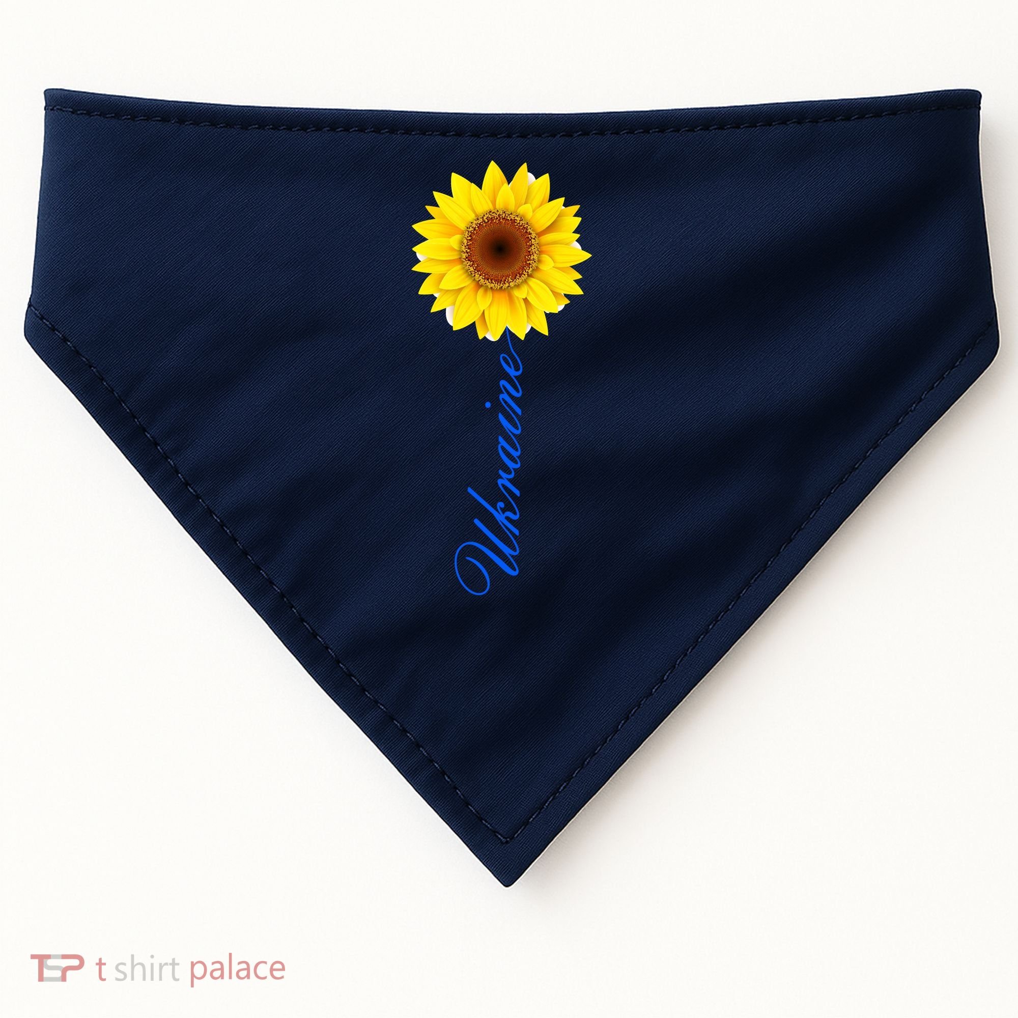 Ukraine Sunflower Peace Stop War Stand With Ukraine USA-Made Doggie Bandana