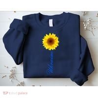 Ukraine Sunflower Peace Stop War Stand With Ukraine Sweatshirt thumb 2