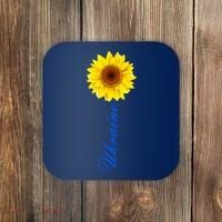 Ukraine Sunflower Peace Stop War Stand With Ukraine Coaster thumb 0