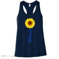 Ukraine Sunflower Peace Stop War Stand With Ukraine Women's Tank Top thumb 0