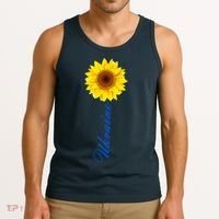 Ukraine Sunflower Peace Stop War Stand With Ukraine Tank Top thumb 3