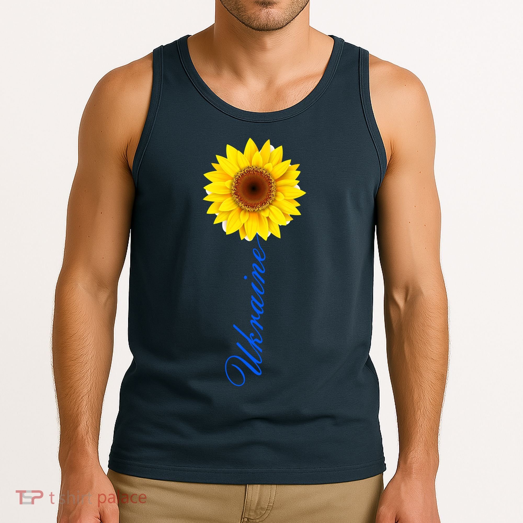 Ukraine Sunflower Peace Stop War Stand With Ukraine Tank Top