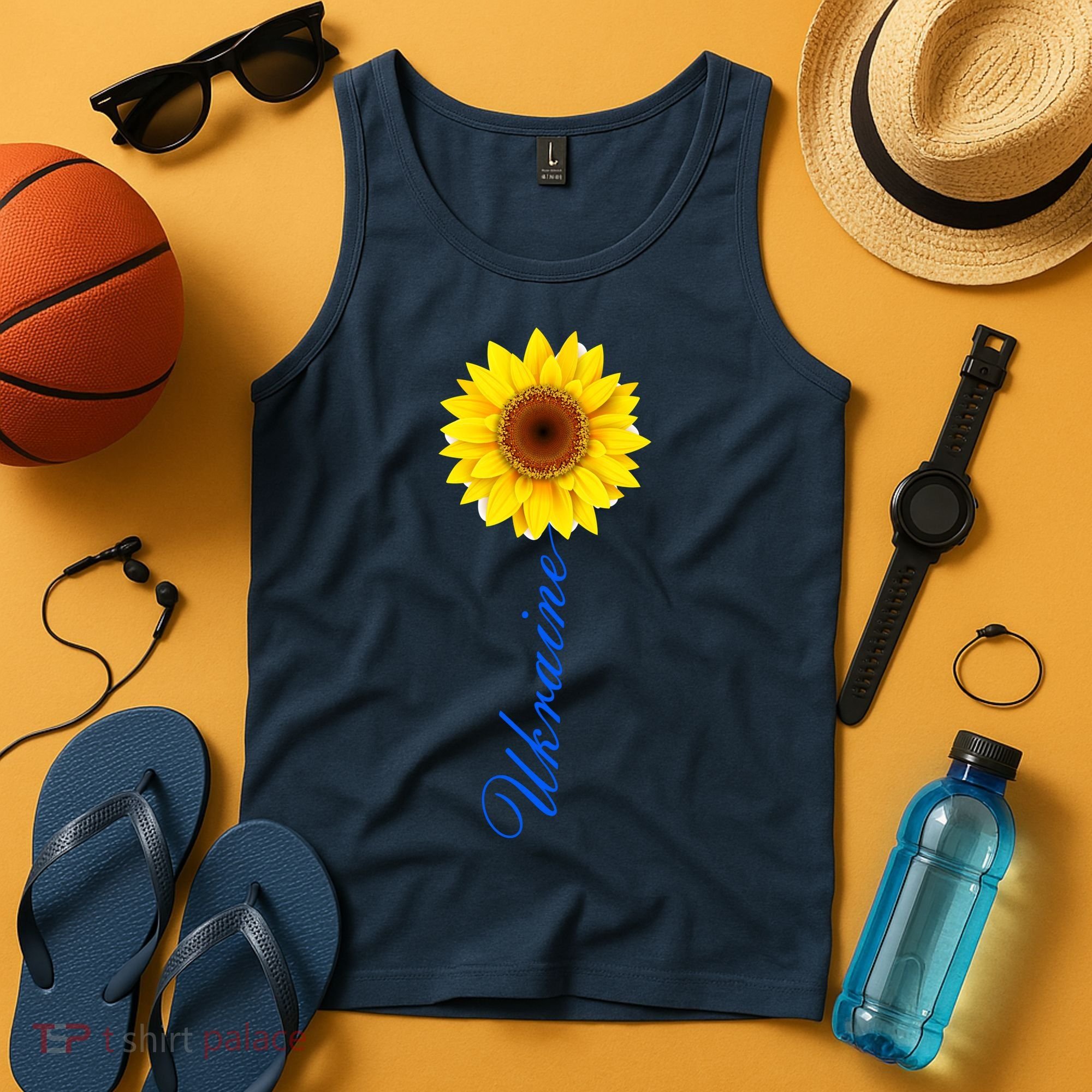 Ukraine Sunflower Peace Stop War Stand With Ukraine Tank Top
