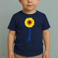 Ukraine Sunflower Peace Stop War Stand With Ukraine Toddler T-Shirt thumb 2