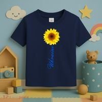 Ukraine Sunflower Peace Stop War Stand With Ukraine Toddler T-Shirt thumb 3