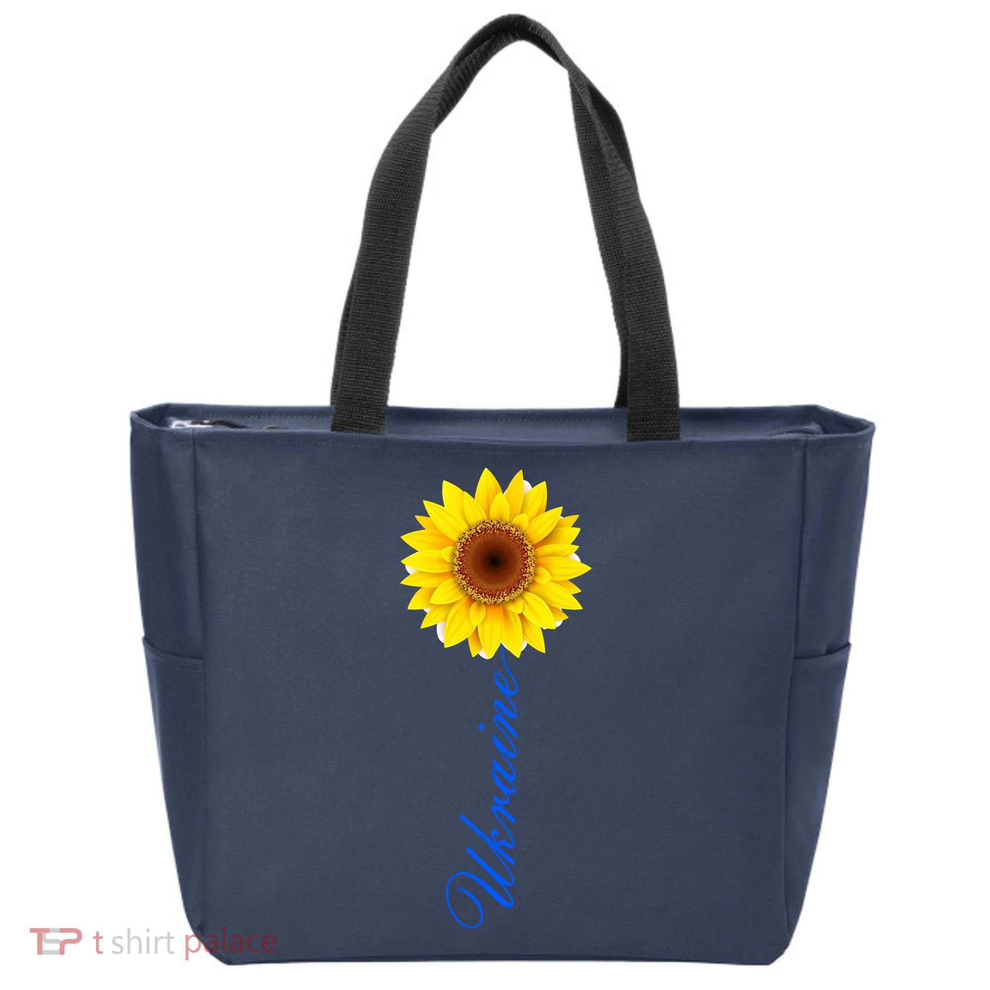 Ukraine Sunflower Peace Stop War Stand With Ukraine Tote Bag