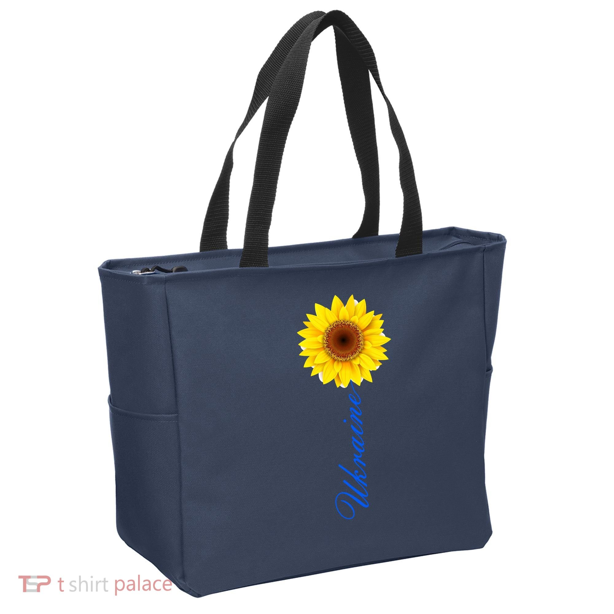Ukraine Sunflower Peace Stop War Stand With Ukraine Tote Bag