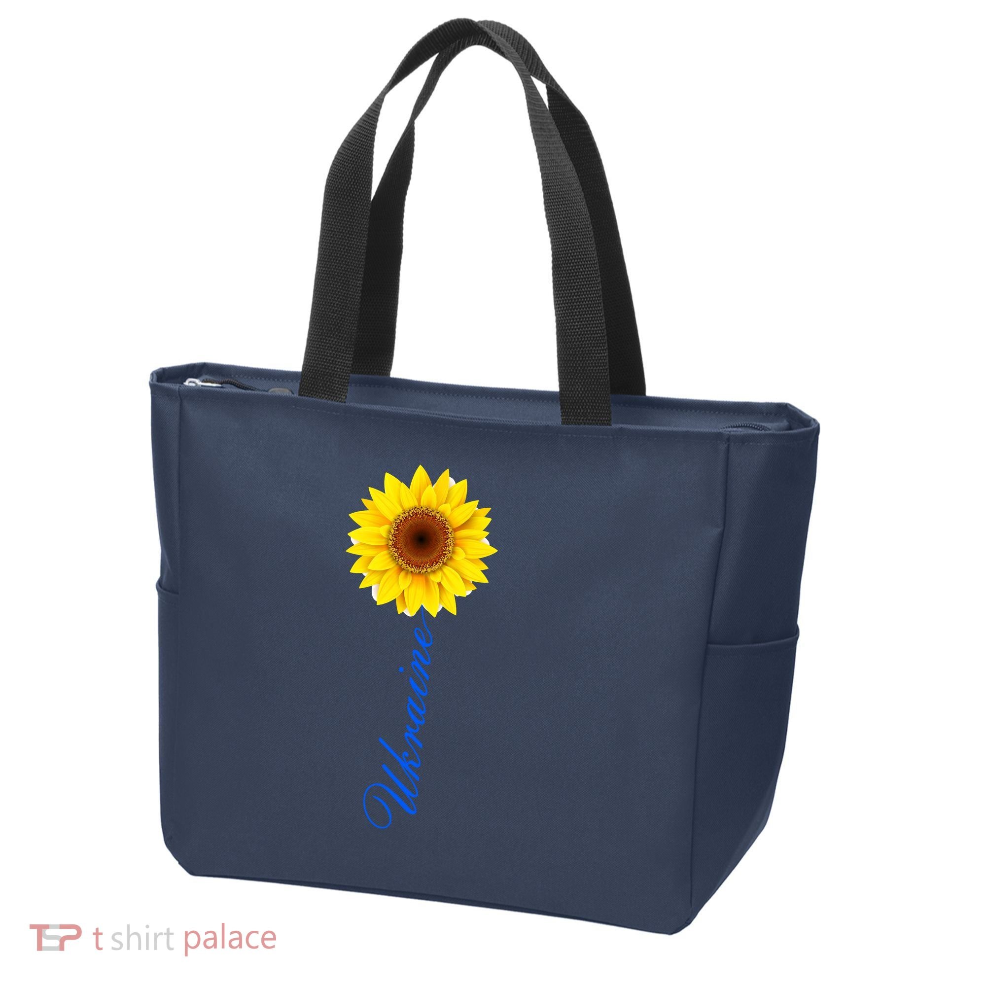 Ukraine Sunflower Peace Stop War Stand With Ukraine Tote Bag