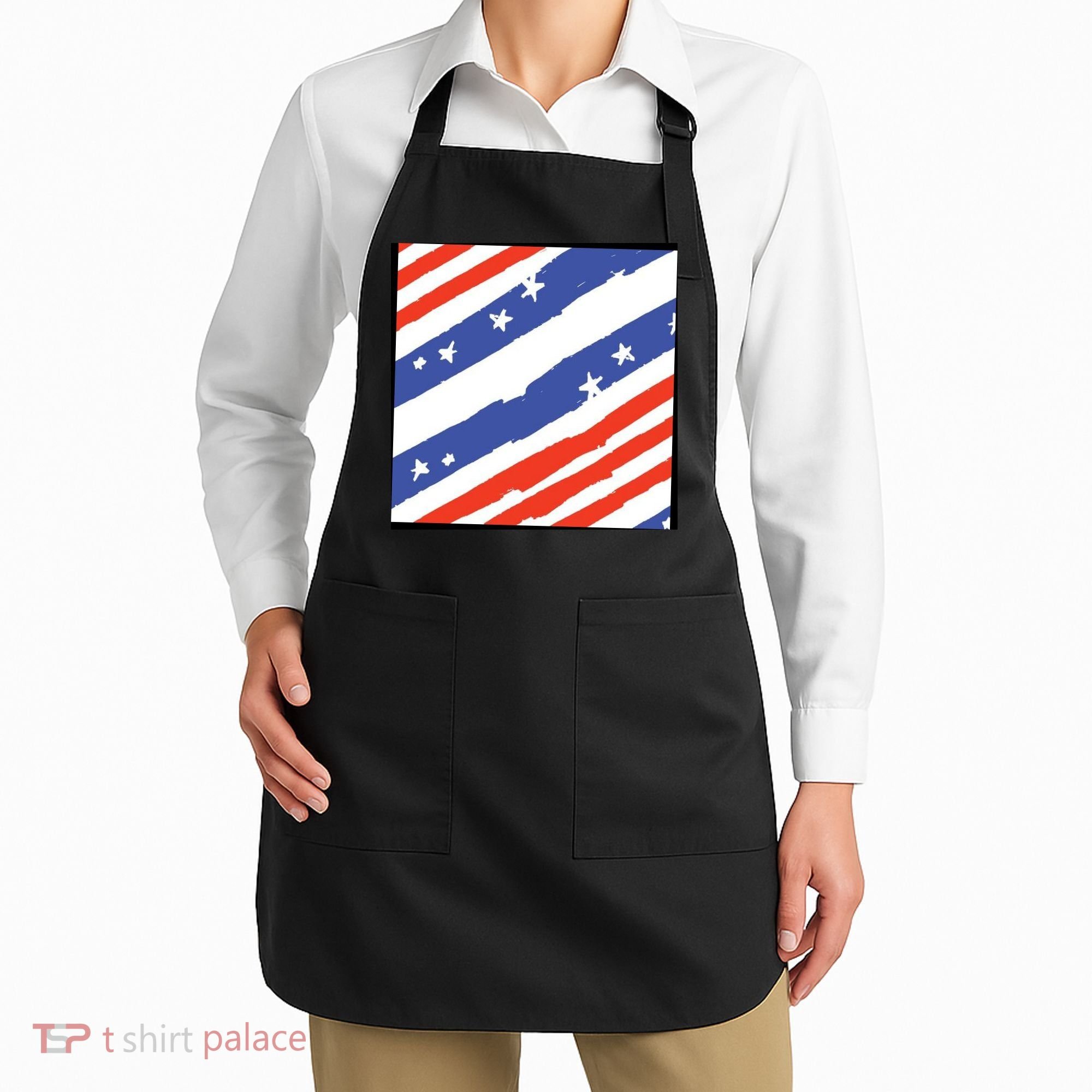 United States Patriotic Flag Apron