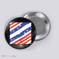 United States Patriotic Flag Button thumb 0