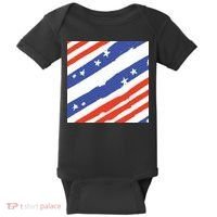 United States Patriotic Flag Baby Bodysuit thumb 0