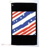 United States Patriotic Flag Golf Towel thumb 0