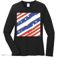 United States Patriotic Flag Women's Long Sleeve Shirt thumb 0