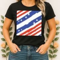 United States Patriotic Flag Women's T-Shirt thumb 2