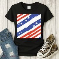 United States Patriotic Flag Women's T-Shirt thumb 3