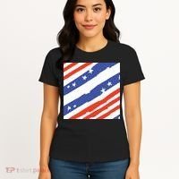 United States Patriotic Flag Women's T-Shirt thumb 4