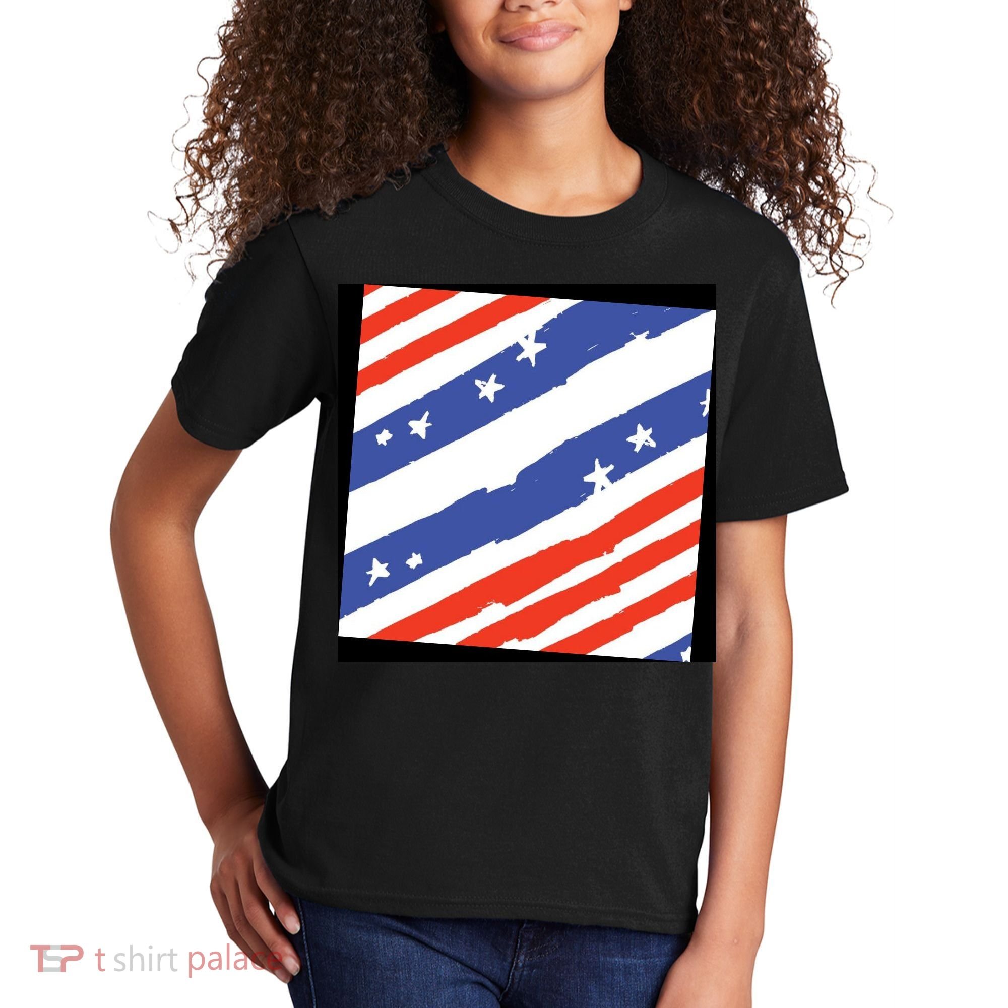 United States Patriotic Flag Kids T-Shirt