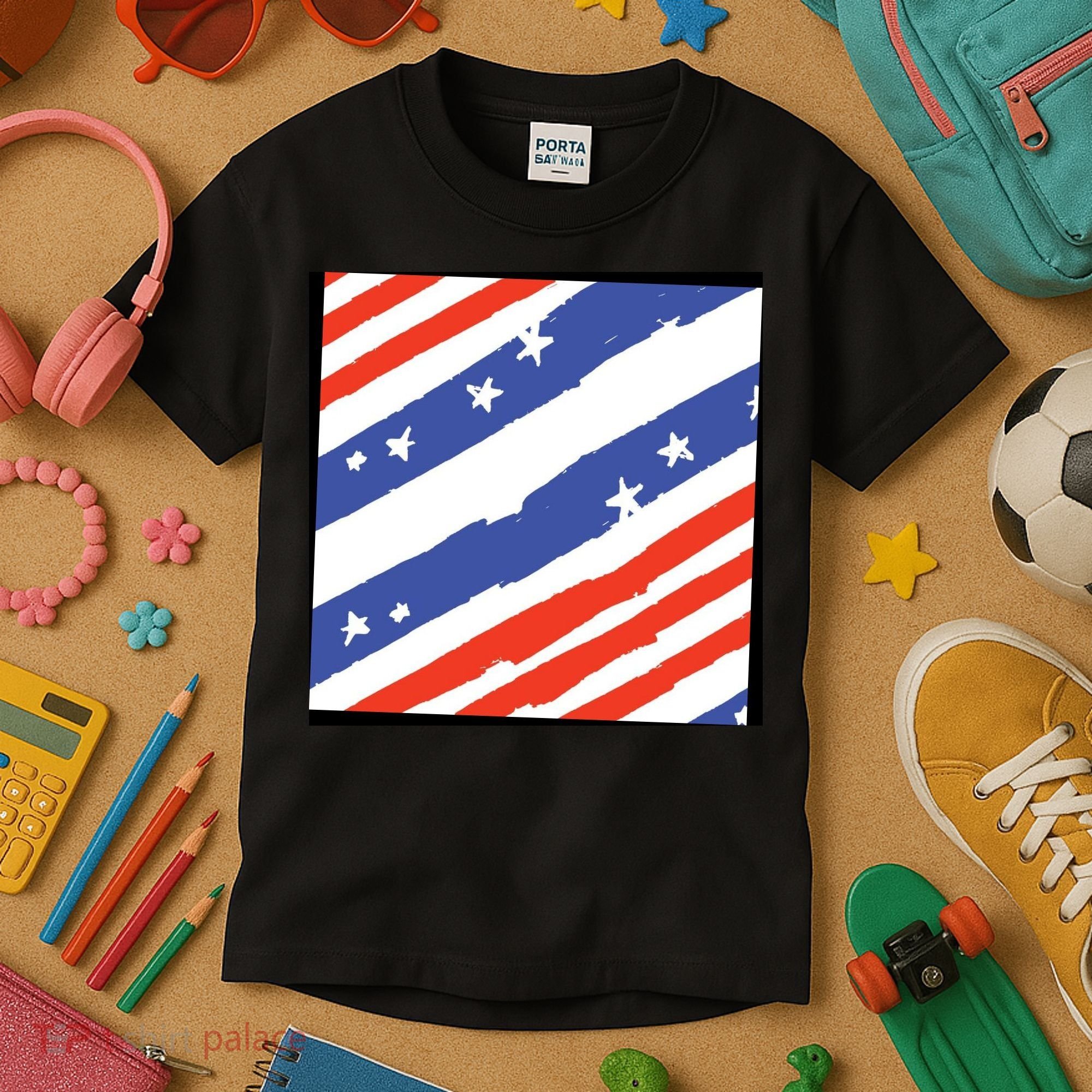 United States Patriotic Flag Kids T-Shirt