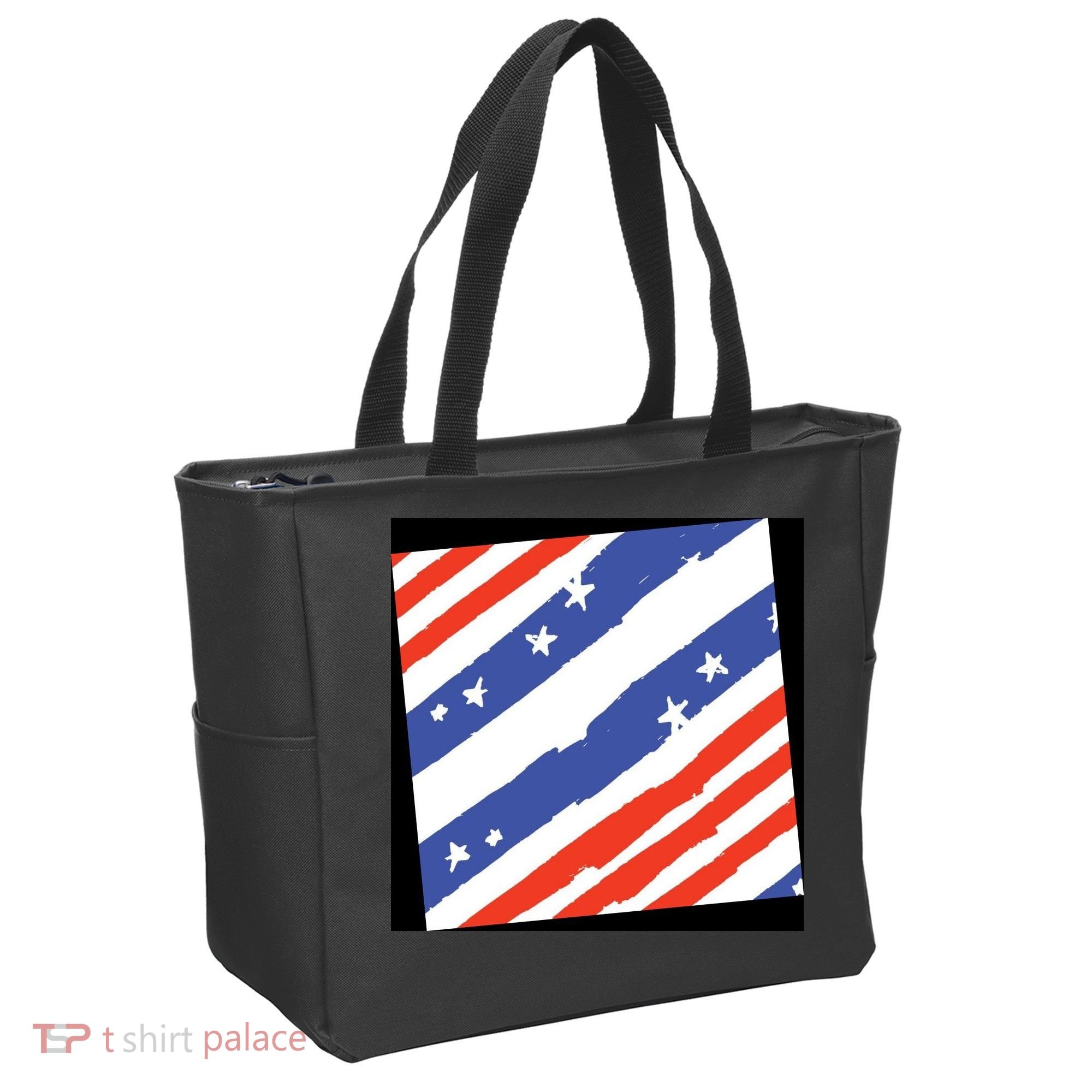 United States Patriotic Flag Tote Bag