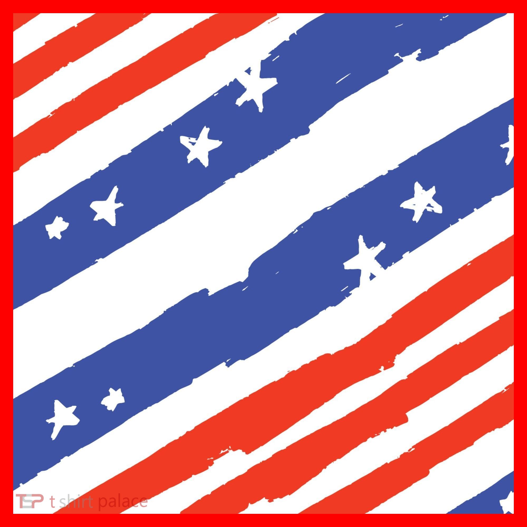 United States Patriotic Flag Santa Hat