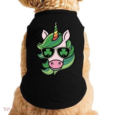 Unicorn St Patricks Day Cute Magical Doggie Tank