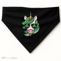 Unicorn St Patricks Day Cute Magical USA-Made Doggie Bandana thumb 0