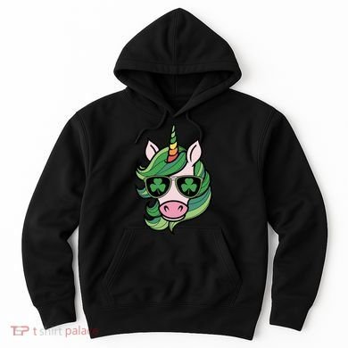 Unicorn St Patricks Day Cute Magical Hoodie