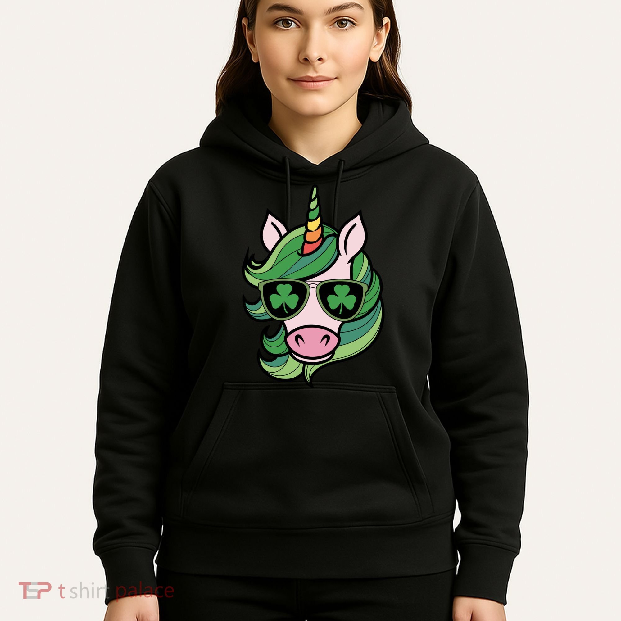 Unicorn St Patricks Day Cute Magical Hoodie