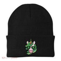Unicorn St Patricks Day Cute Magical Beanie thumb 0