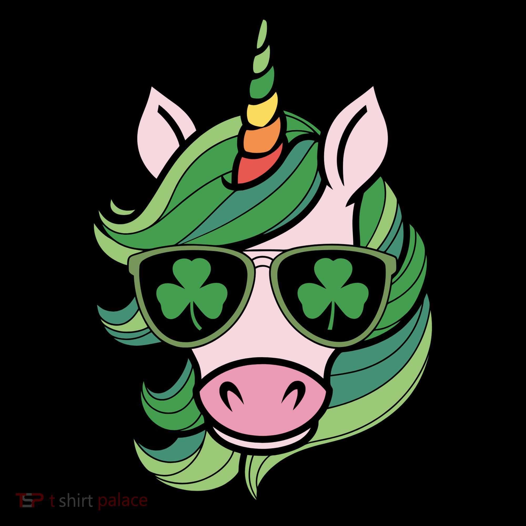 Unicorn St Patricks Day Cute Magical Women's Hoodie