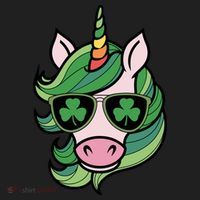 Unicorn St Patricks Day Cute Magical Tumbler thumb 3