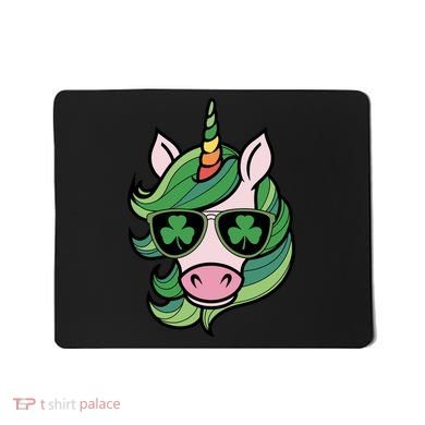 Unicorn St Patricks Day Cute Magical Mousepad