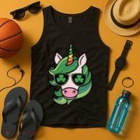 Unicorn St Patricks Day Cute Magical Tank Top thumb 4