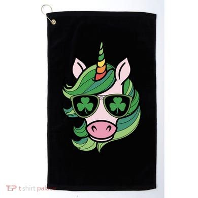 Unicorn St Patricks Day Cute Magical Golf Towel