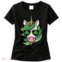 Unicorn St Patricks Day Cute Magical Women's T-Shirt thumb 0