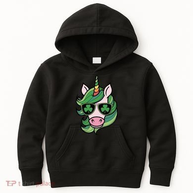 Unicorn St Patricks Day Cute Magical Kids Hoodie