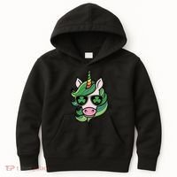 Unicorn St Patricks Day Cute Magical Kids Hoodie thumb 0
