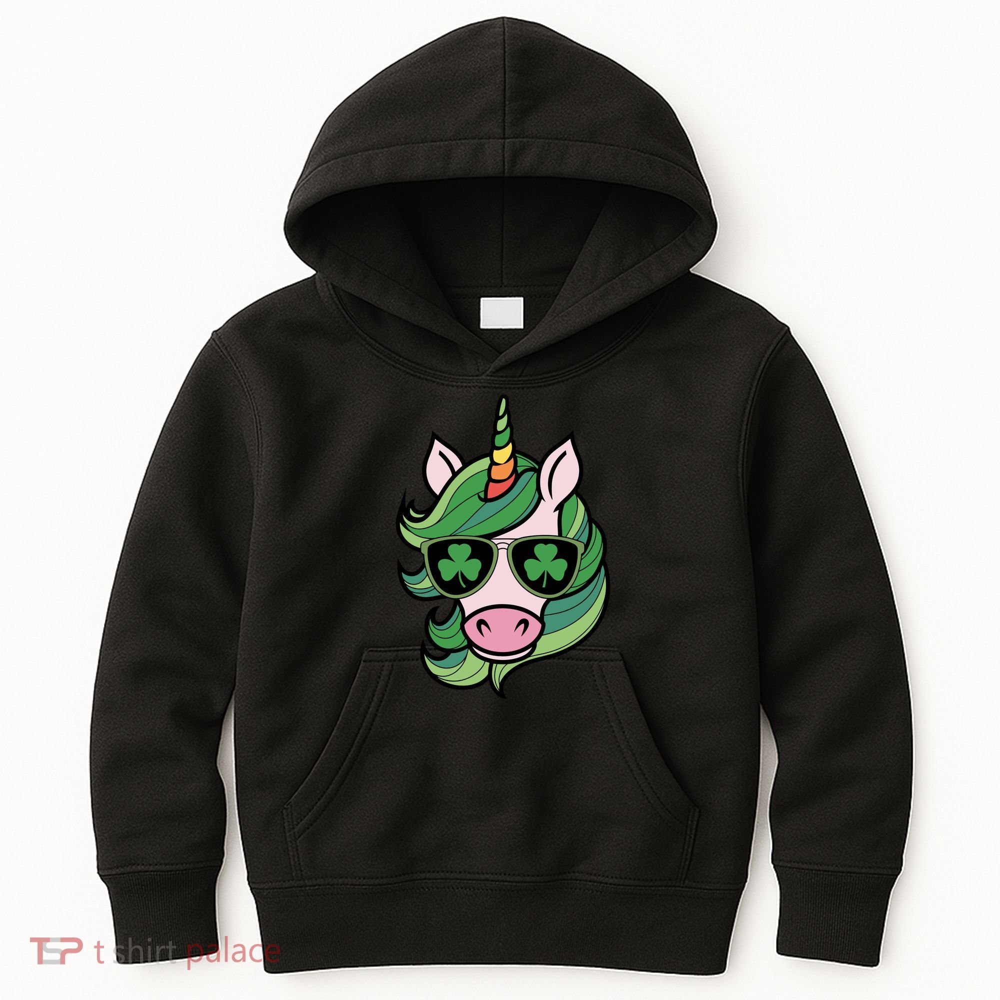 Unicorn St Patricks Day Cute Magical Kids Hoodie