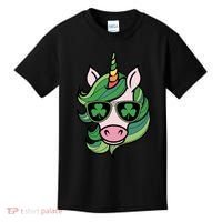 Unicorn St Patricks Day Cute Magical Kids T-Shirt thumb 0