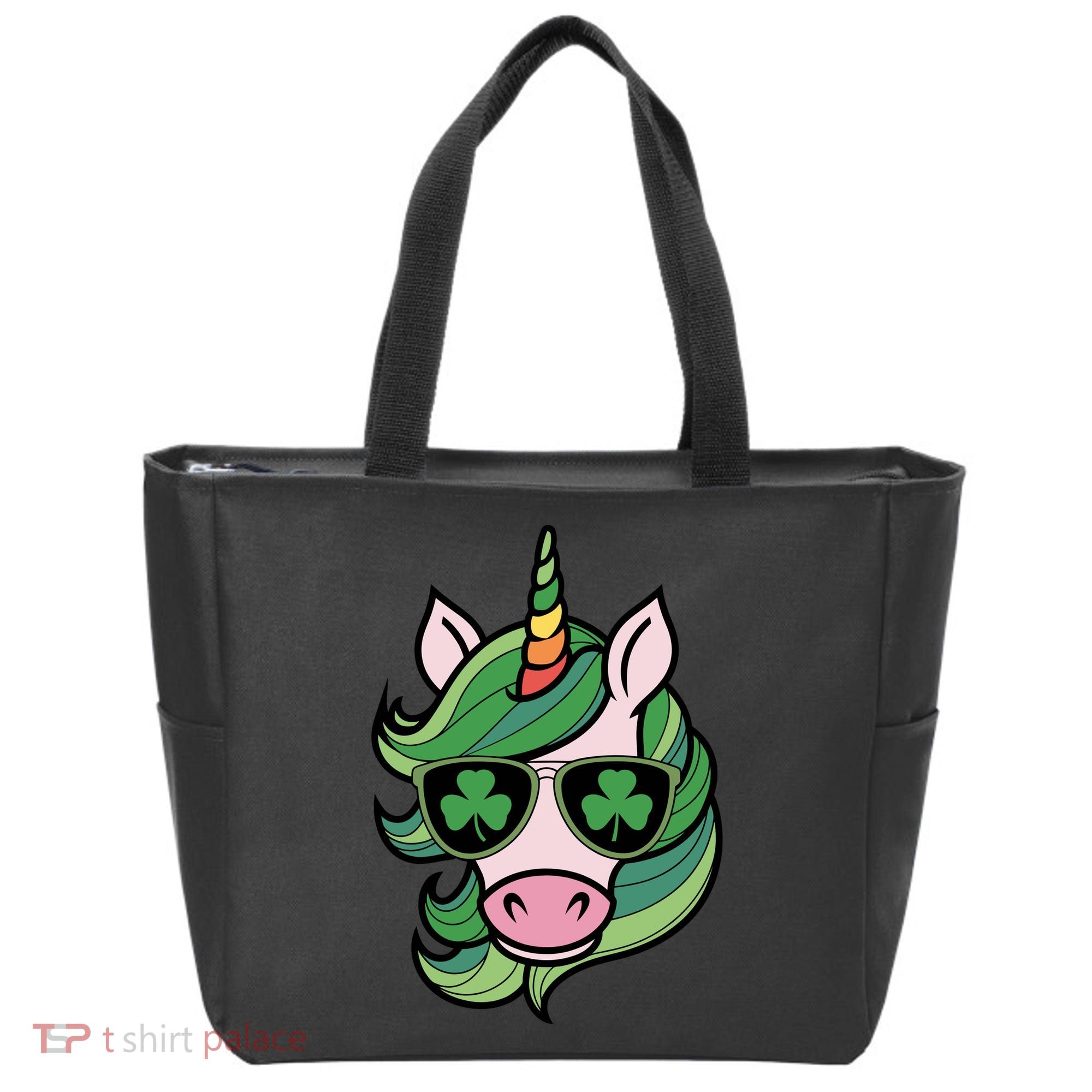 Unicorn St Patricks Day Cute Magical Tote Bag
